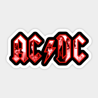 ACDC RED Sticker